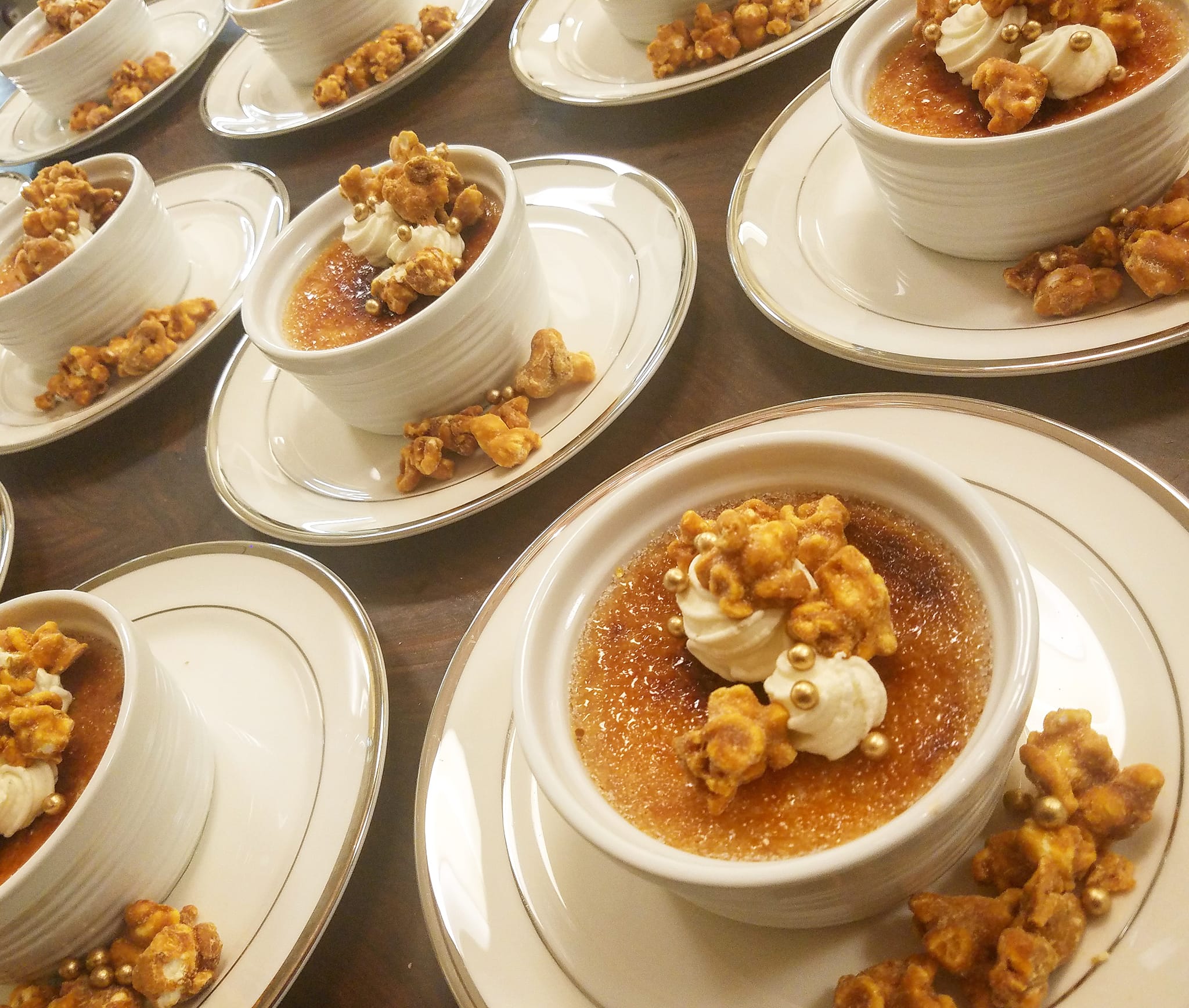 Sweet Corn Creme Brulee